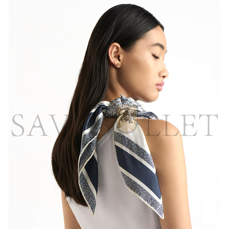 DIOR TOILE DE JOUY SAUVAGE 90 SQUARE SCARF 15JOU090I602_C545 DIOR TOILE DE JOUY SAUVAGE 90 SQUARE SCARF 15JOU090I602_C545